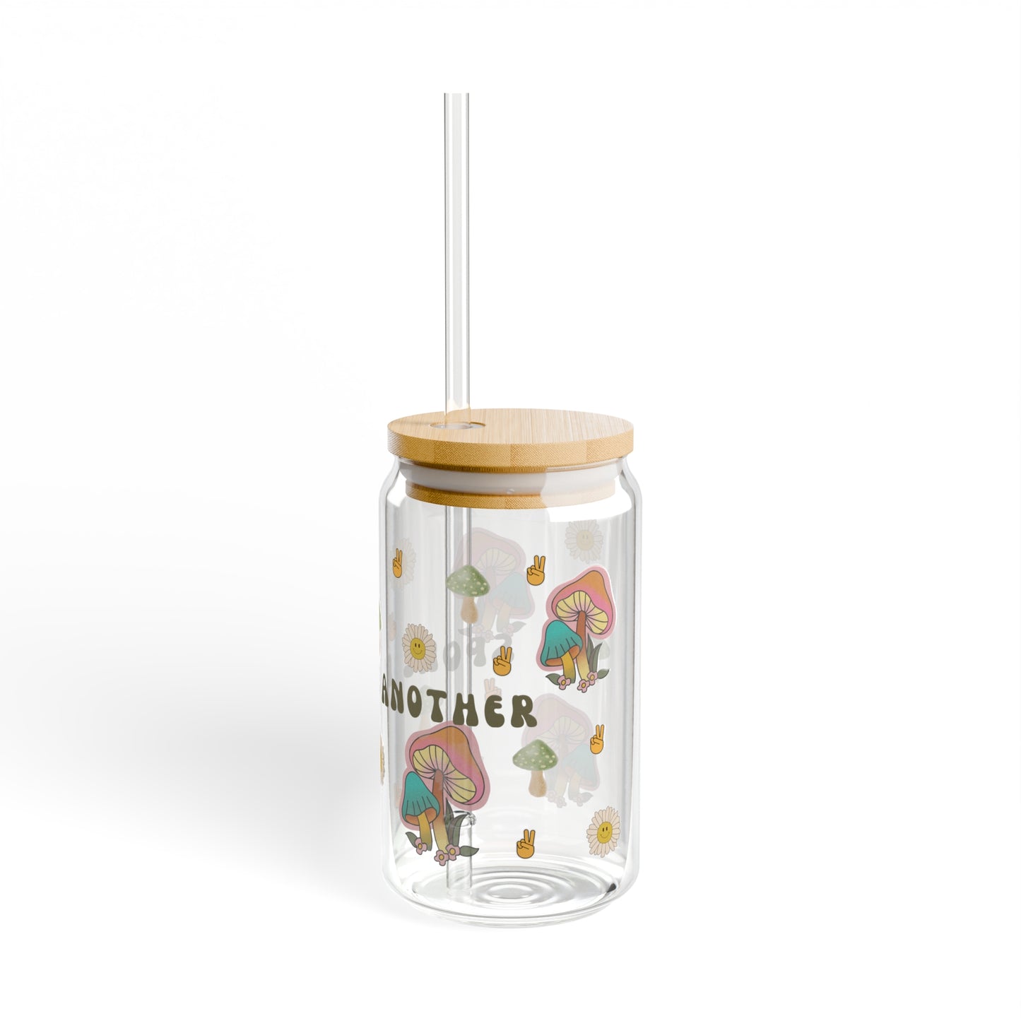Mushroom Sipper Glass, 16oz