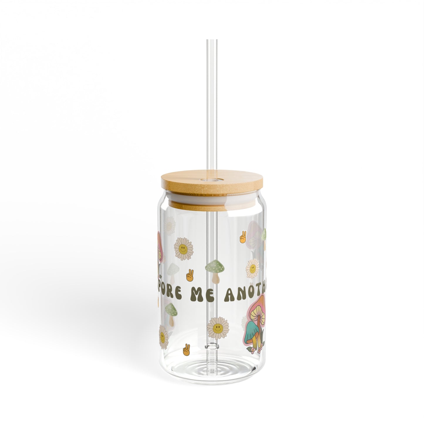 Mushroom Sipper Glass, 16oz