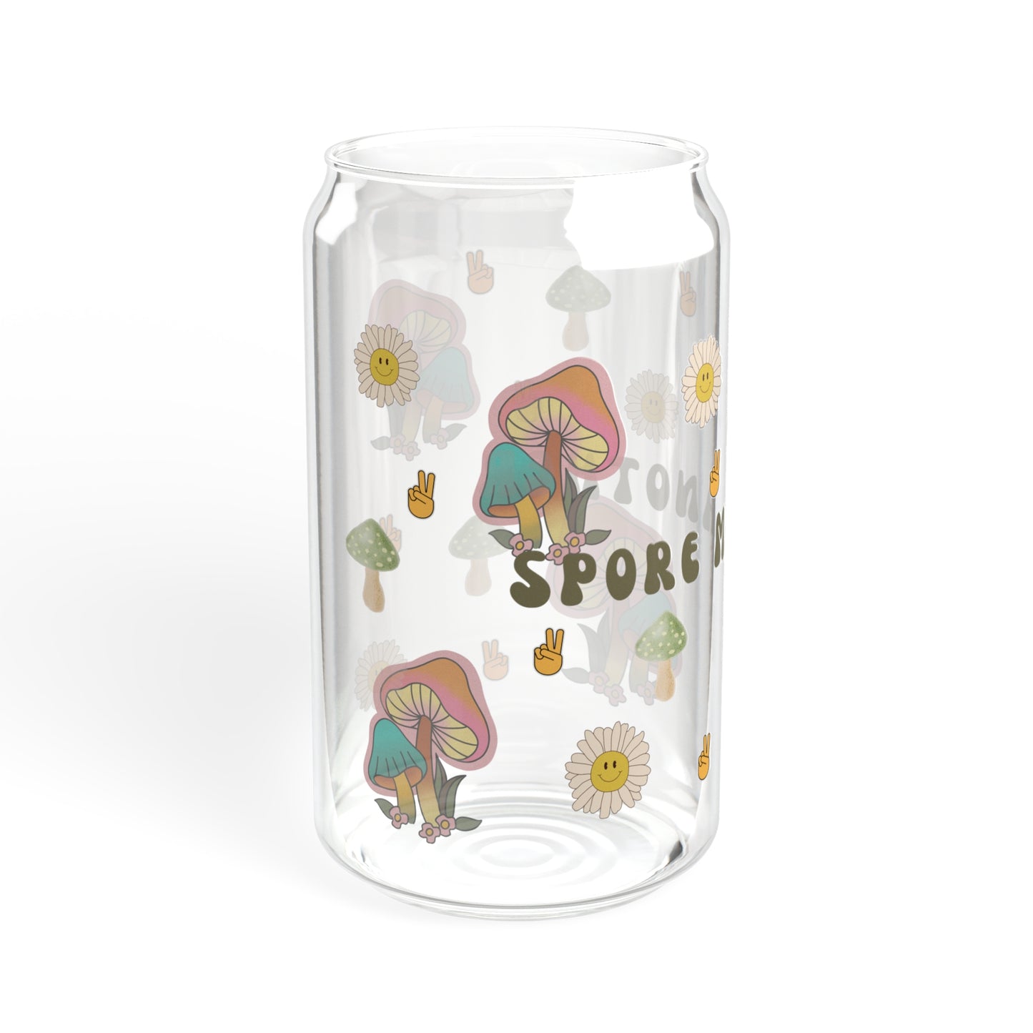 Mushroom Sipper Glass, 16oz