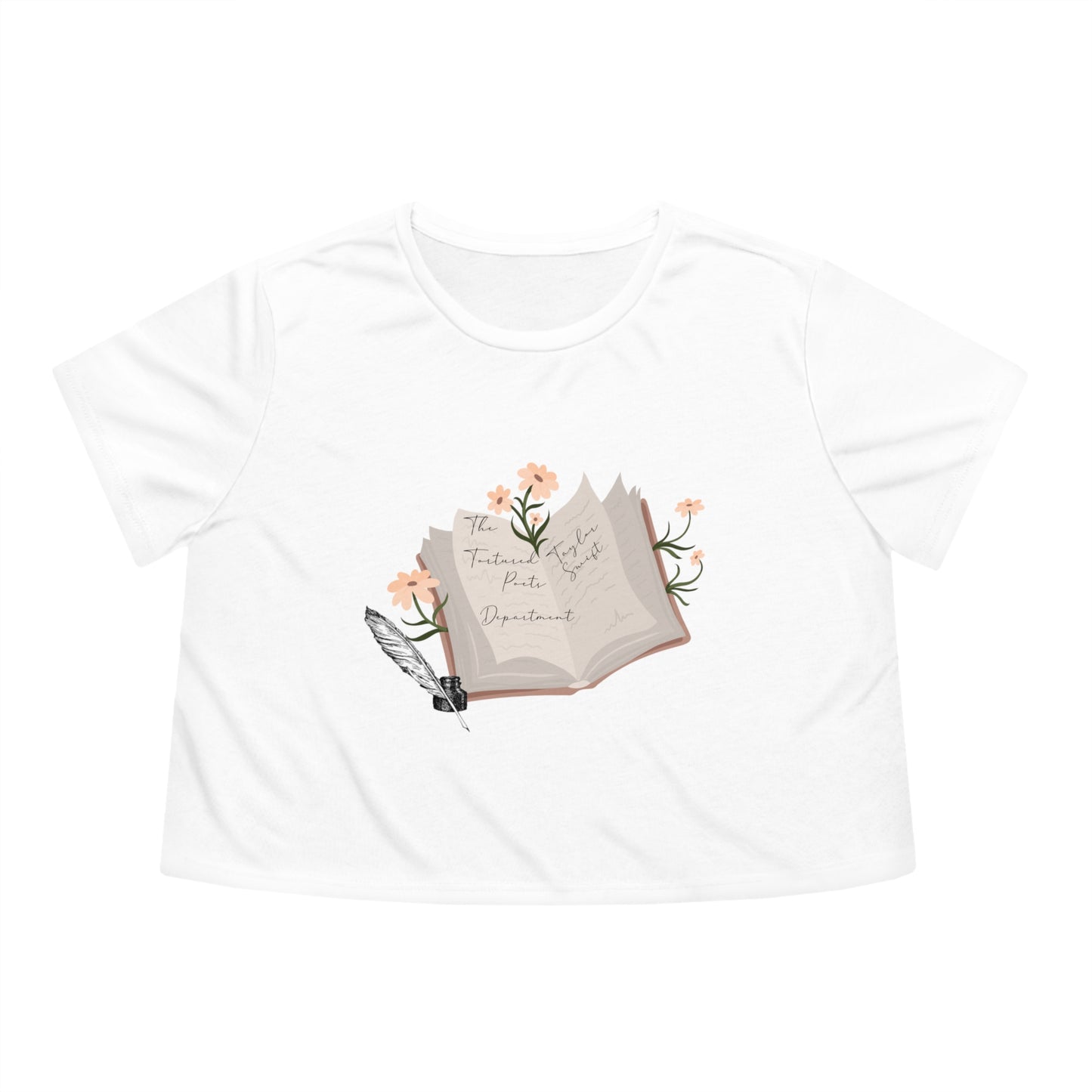 Tortured Poets Department Flowy Cropped Tee