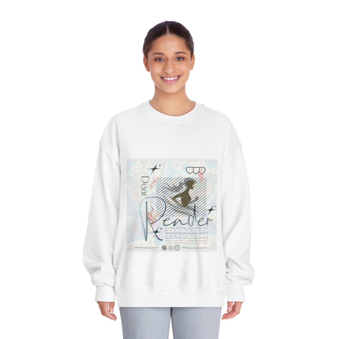 Dear Reader Unisex DryBlend® Crewneck Sweatshirt