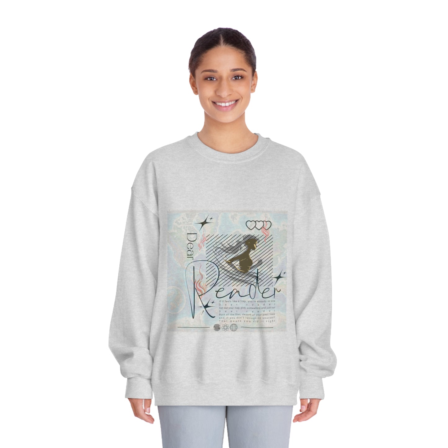 Dear Reader Unisex DryBlend® Crewneck Sweatshirt