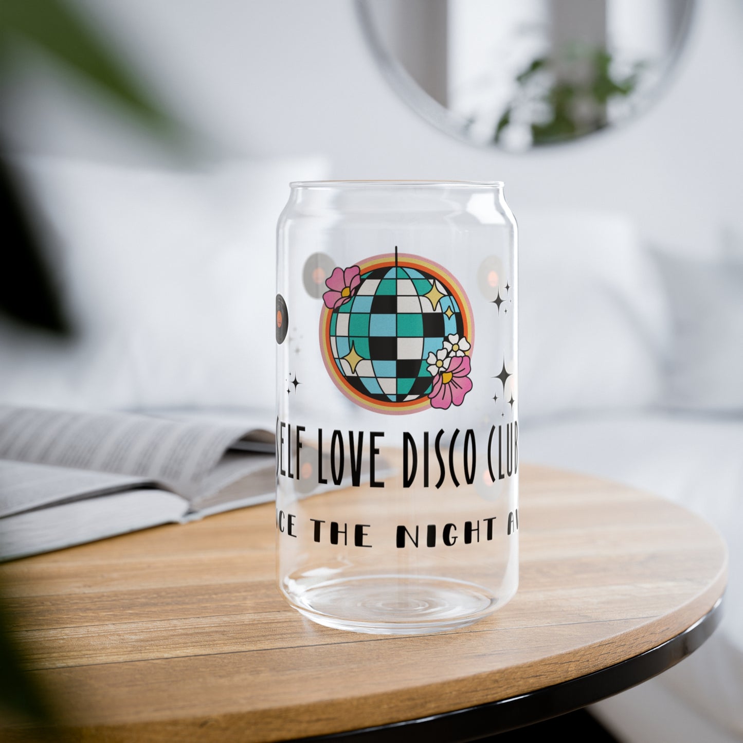 Self Love Disco Club Glass Can, 16oz