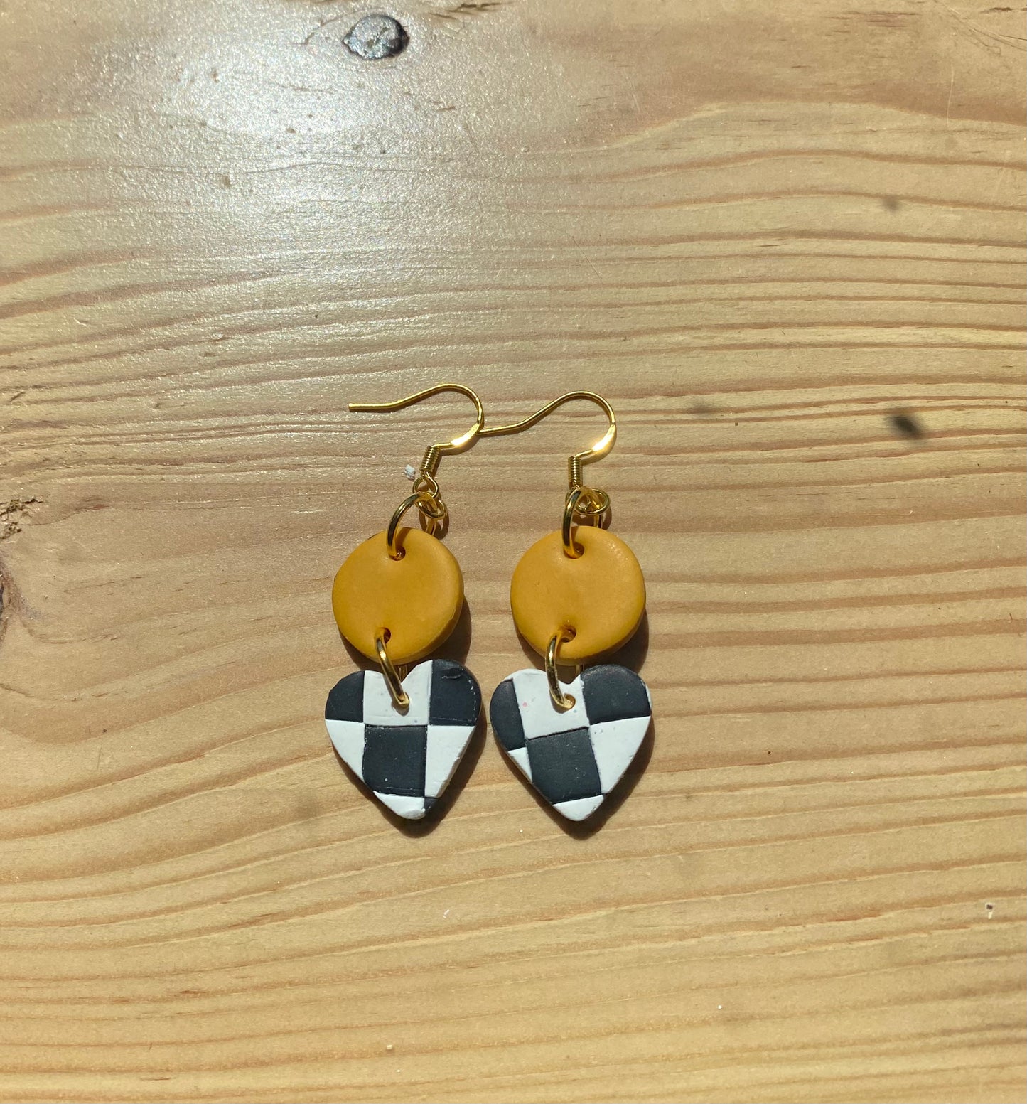 Matte Checkerboard Earrings