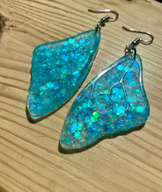 Blue Shimmer Butterfly Wings