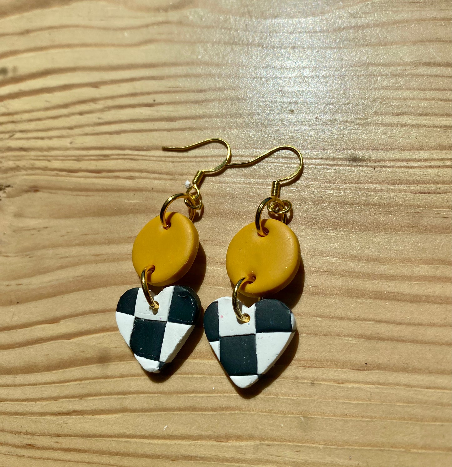 Matte Checkerboard Earrings