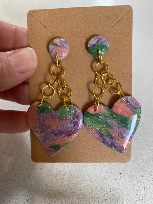 Swirling Hearts Earrings