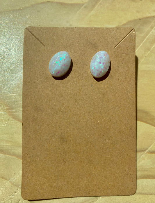 Opal Gemstone Studs