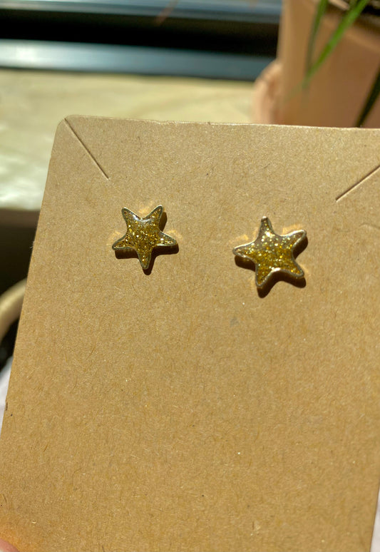 Gold Glitter Stars