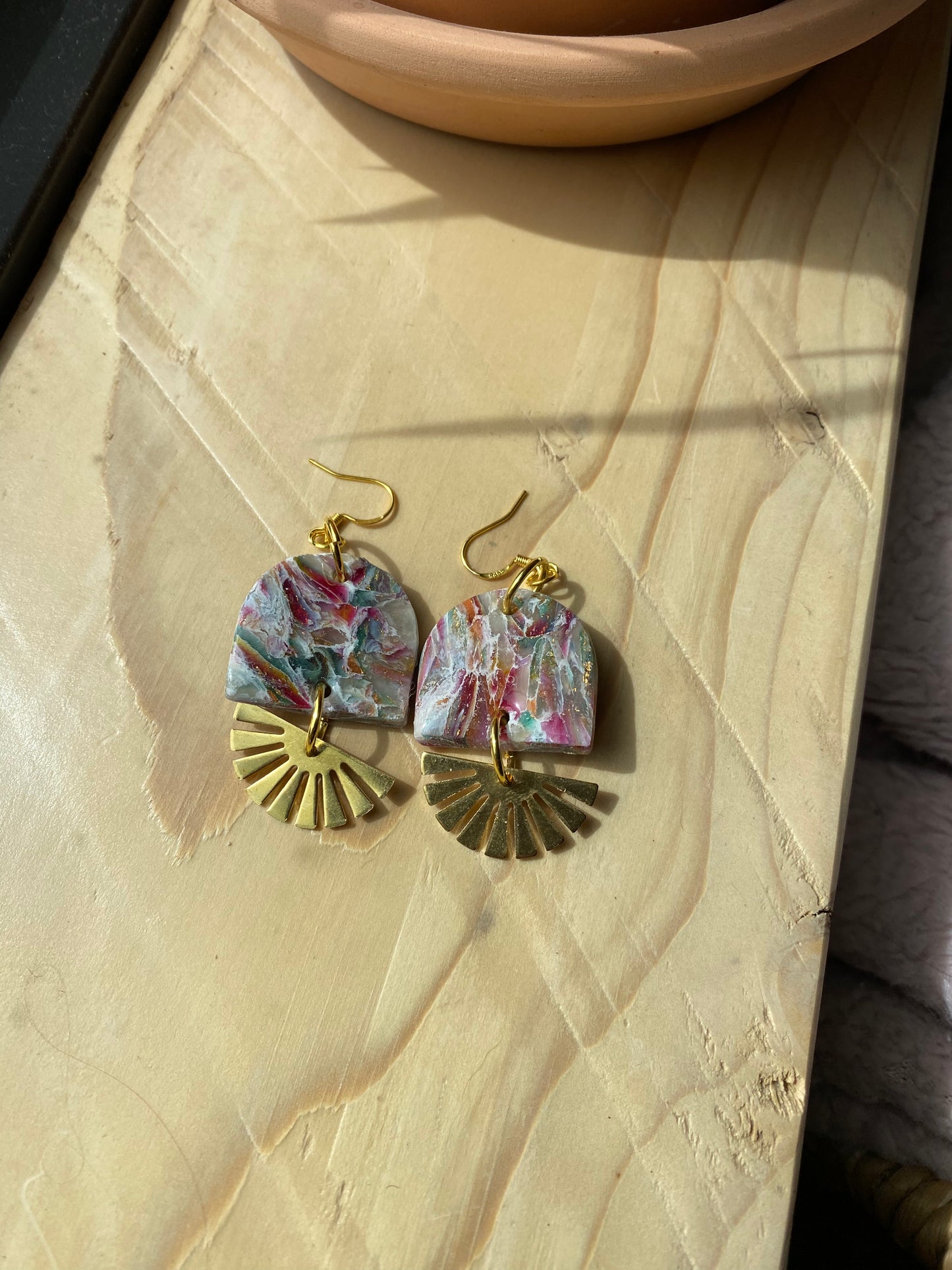 Colorful Sunburst Earrings