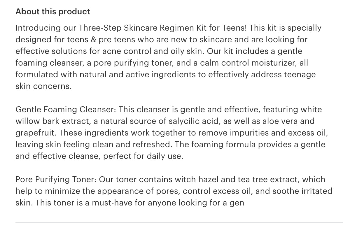 Teen Skincare Bundle