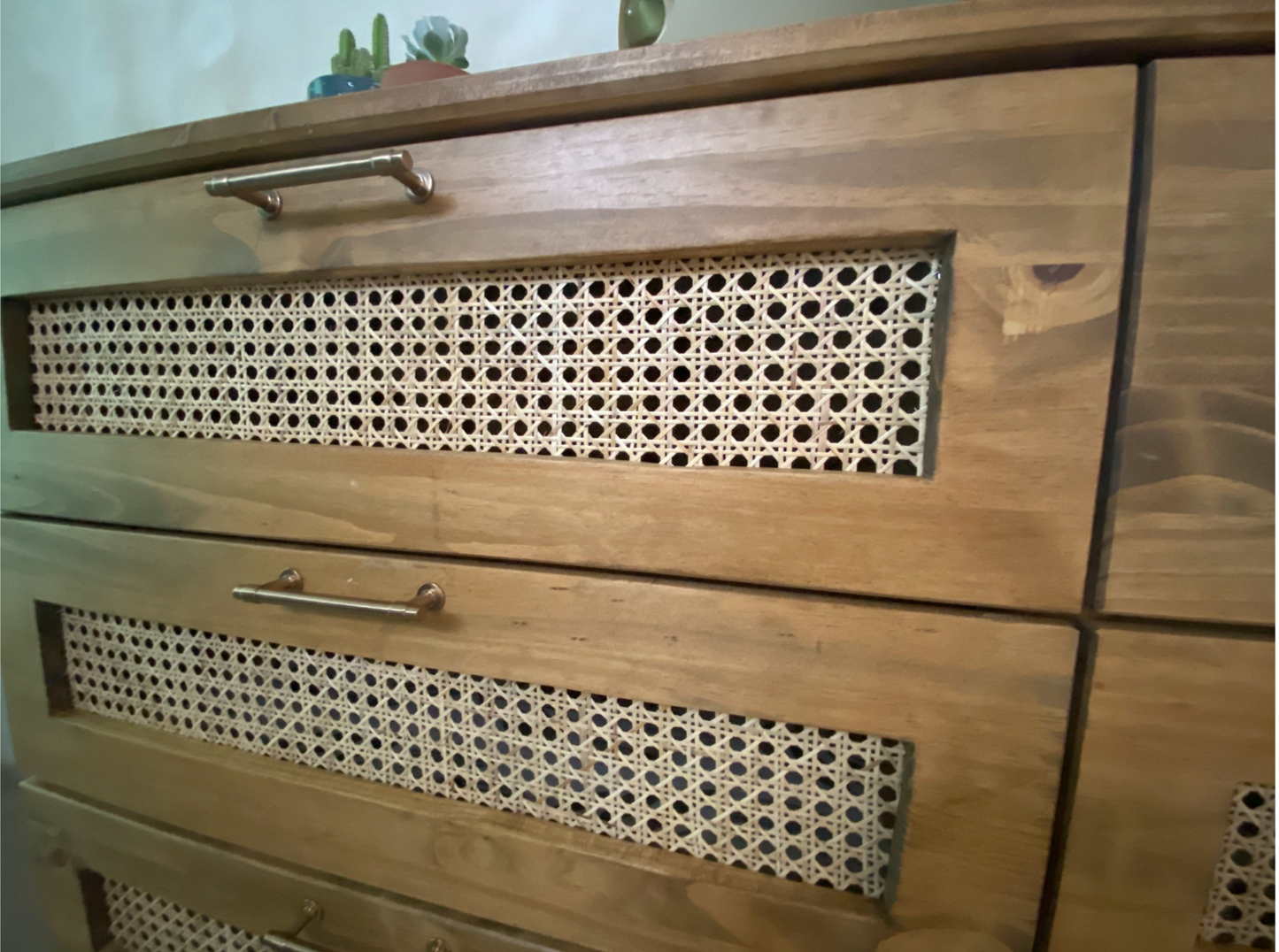 Custom Rattan Dresser